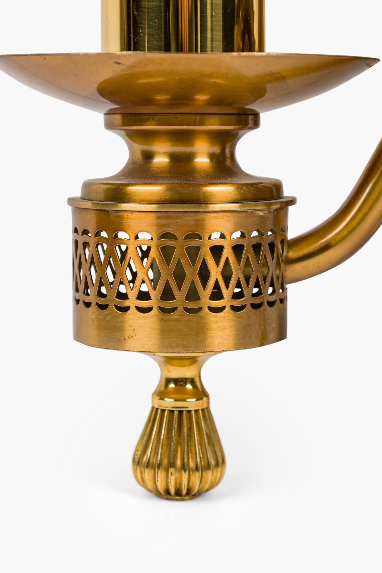 Maison Charles (attrib), gilt brass and fractal resin sconces - 7