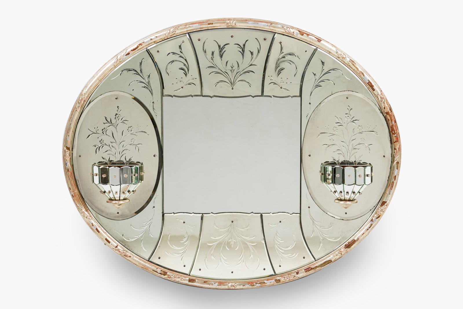 French Art Deco mirrored girandole (1 of 7)