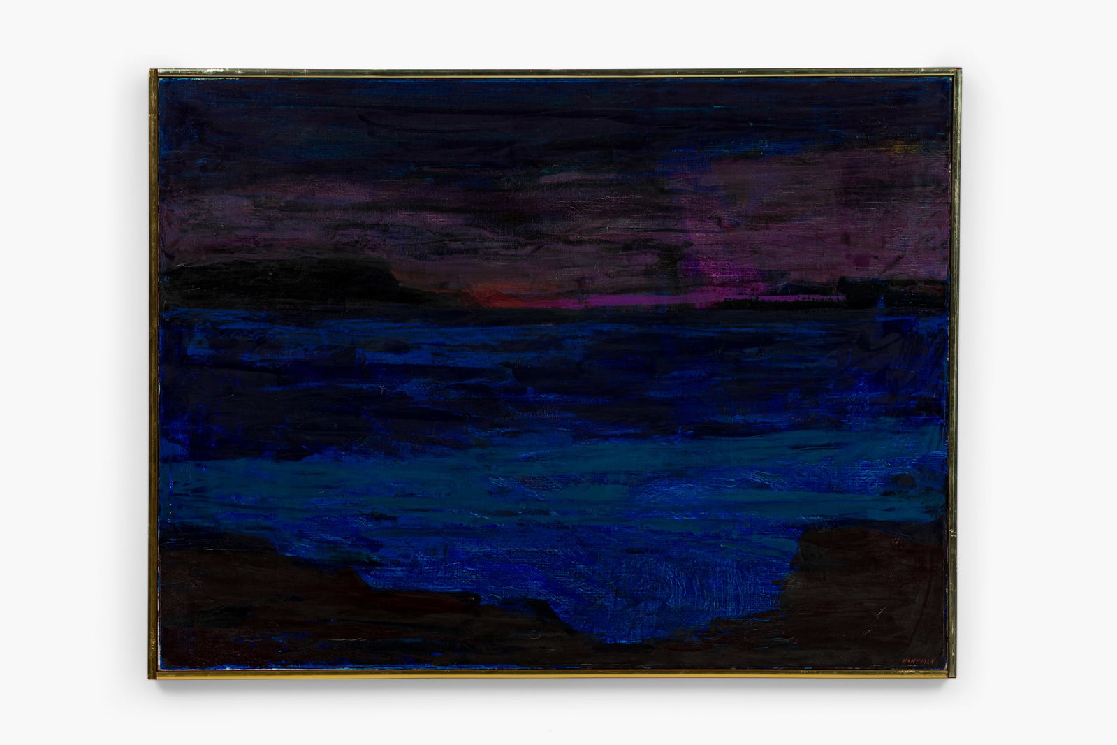 Murray Hantman, Abstract Expressionist oil on canvas, 1976 (1 of 9)