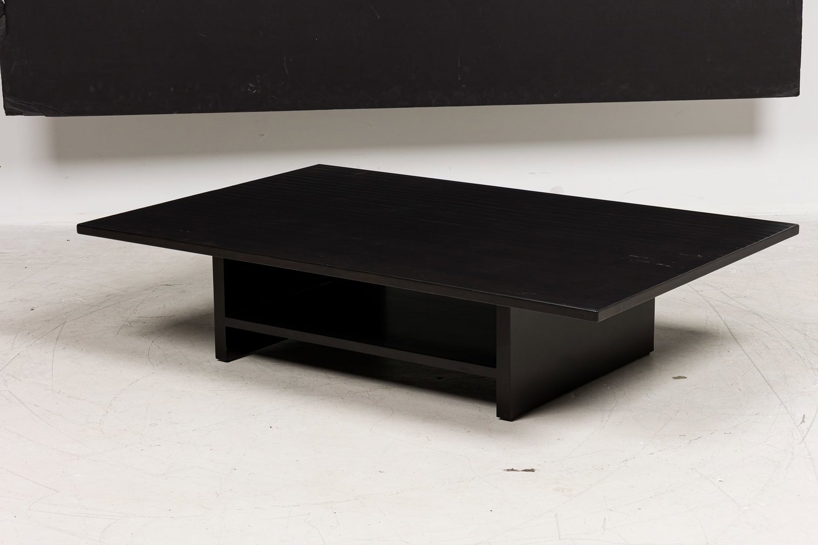 Japanese modern style custom ebonized coffee table, Thierry Despont (1 of 8)