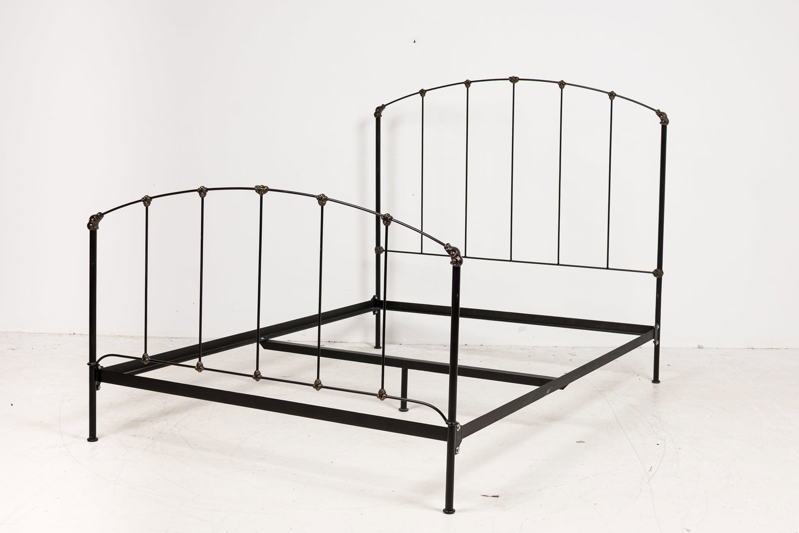Charles P. Rogers 'Rutherford' iron queen bed frame, Thierry Despont (1 of 8)