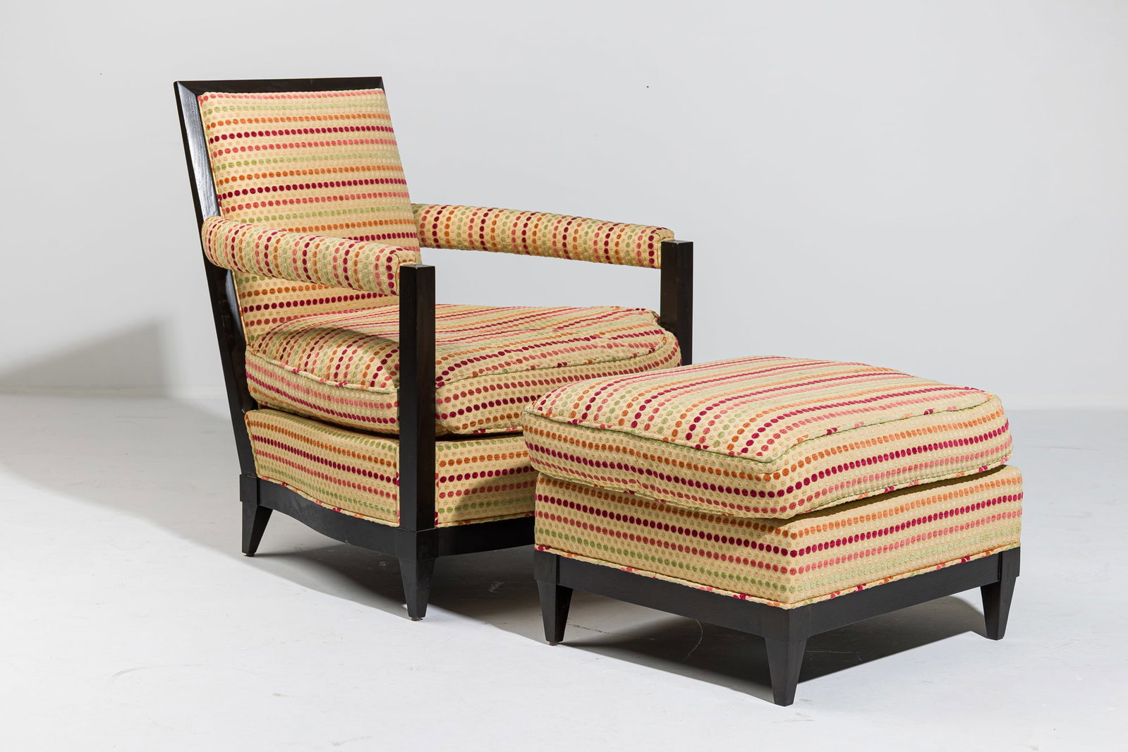 Donghia, Art Deco Style Lounge Chair and Ottoman (1 of 20)
