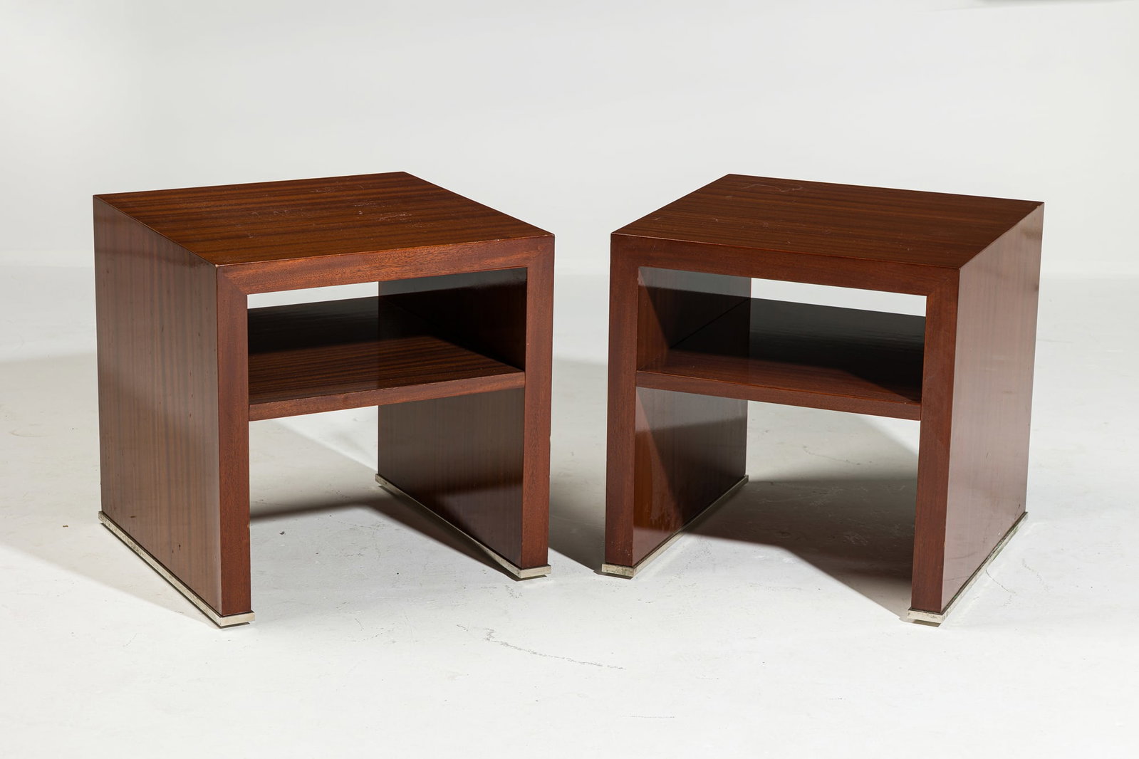 Contemporary Art Deco style tiered end tables, Stephen Bastone (1 of 18)