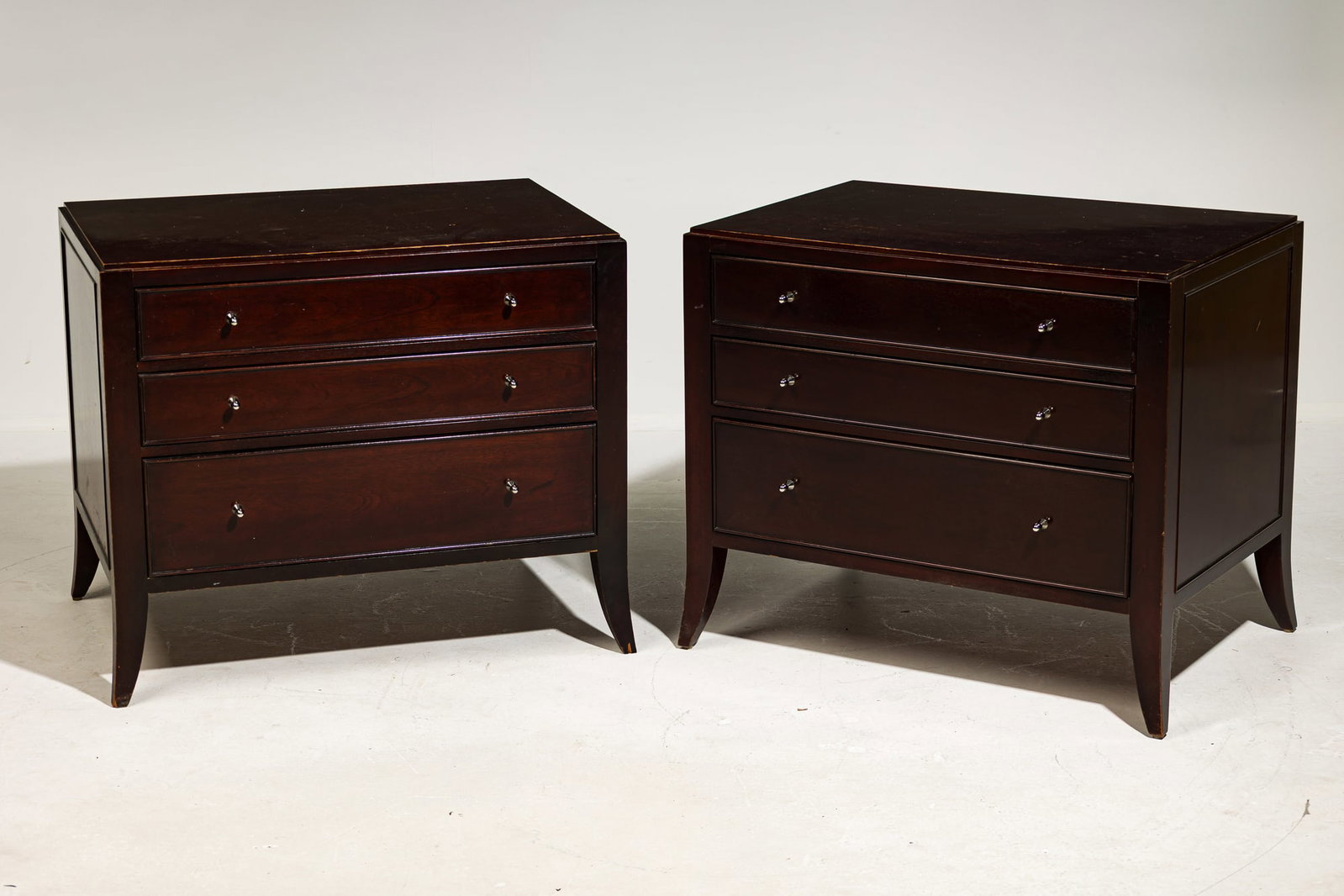 Barbara Barry for Baker, pair mahogany commodes (1 of 14)