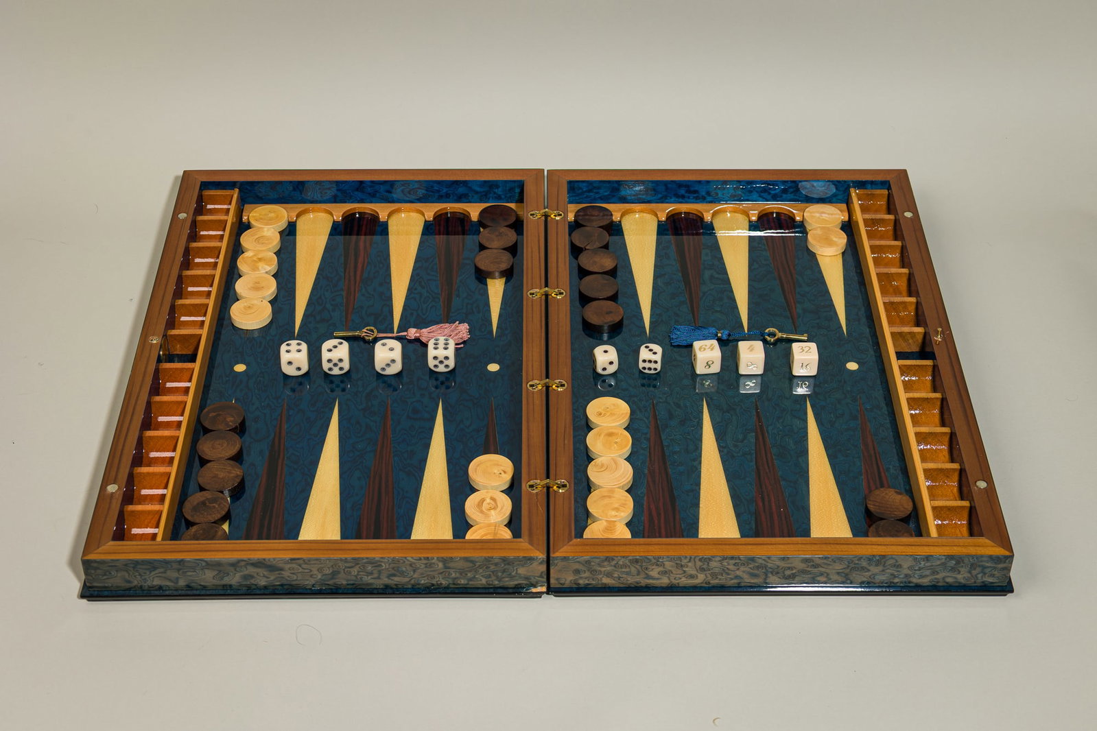 Italian inlaid backgammon set (1 of 14)