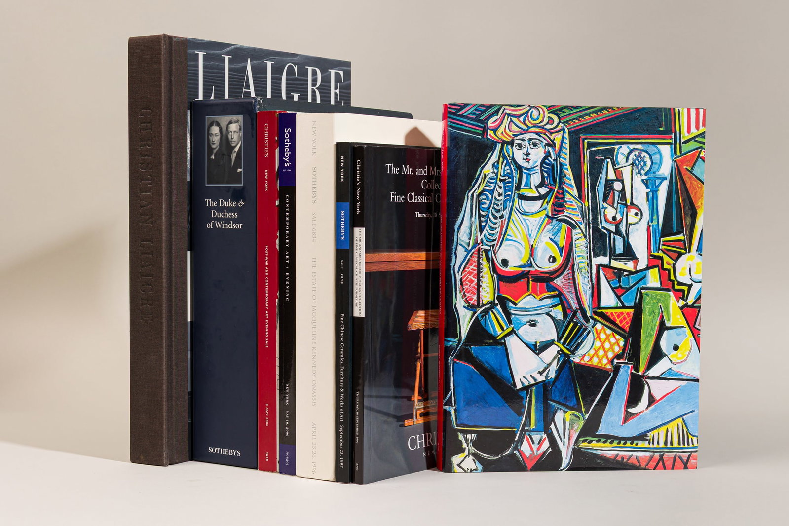 (7) Sotheby's /Christie's catalogues, incl. WIndsor's & Jackie O: The Duke and Duchess of Windsor, Sotheby's New York, 11-19 September, 1997; The Estate of Jacqueline Kennedy Onassis, Sotheby's New York, 23-26 April, 1996; Fine Chinese Ceramics, Furniture and Works 