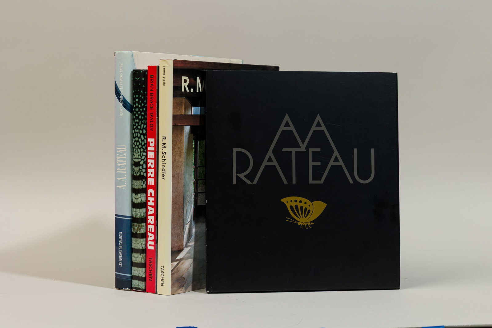 (6) design monographs including Christian Liaigre, Dunand: F. Olivier-Vial, F. Rateau, Armand Albert Rateau, Paris, 1992; A. Duncan, Jean Dunand, exh. cat. The Delorenzo Gallery, New York, 1985; B.Taylor, Pierre Chareau, Cologne, 1992; J. Steele, R. M. S