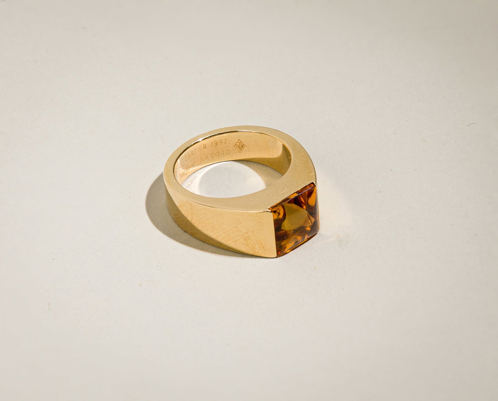 Vintage Cartier Thank Citrine Ring (1 of 3)