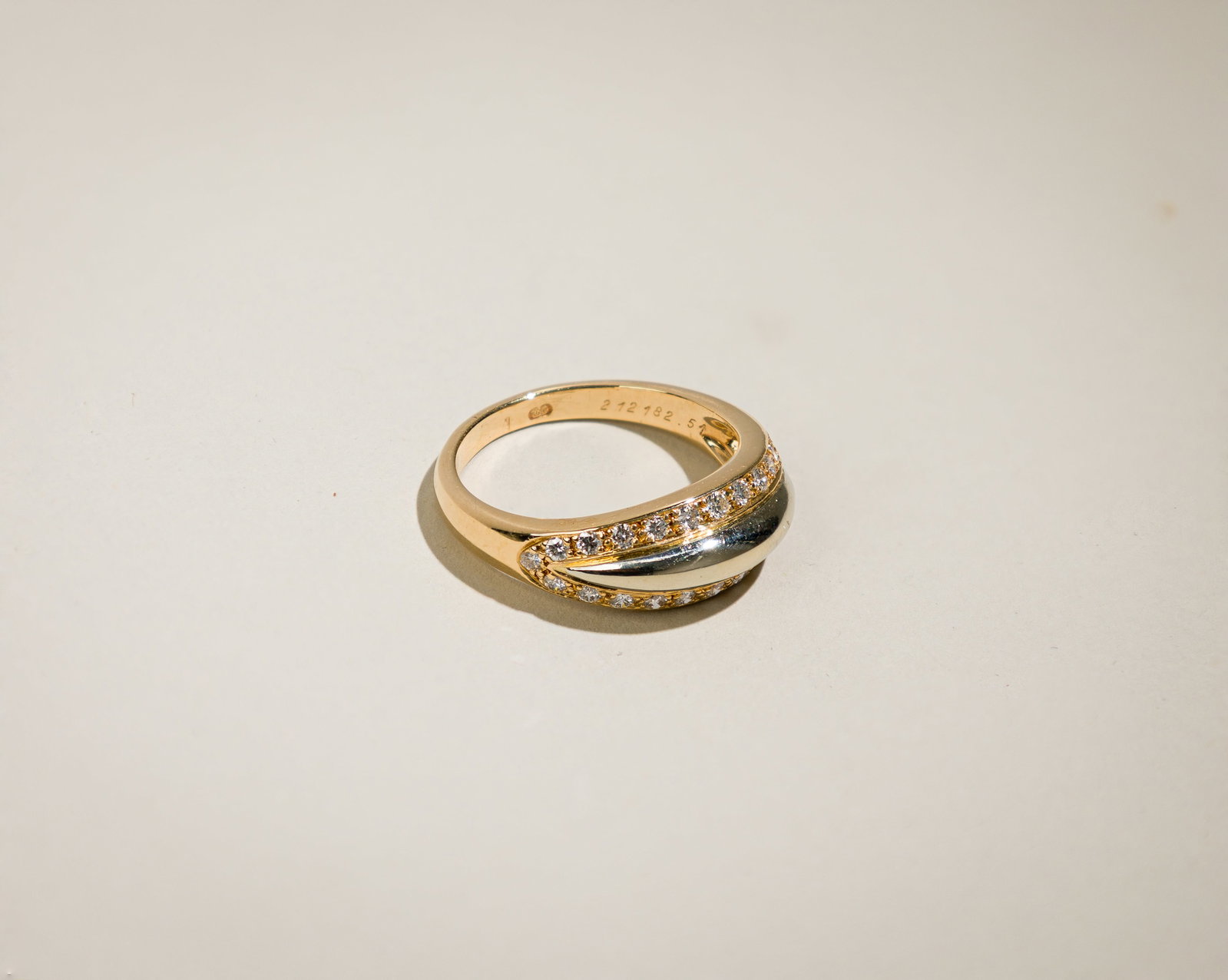 Vintage Cartier Two-Tone Diamond Band (1 of 3)