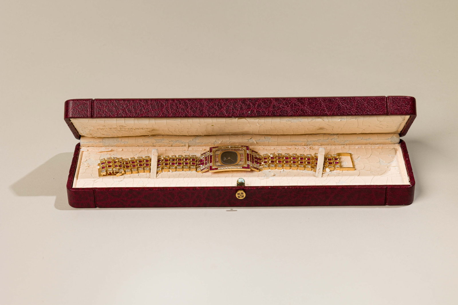 Patek Philippe In 18K Yellow Gold With Rubies And Diamond,Box And Papers - 9