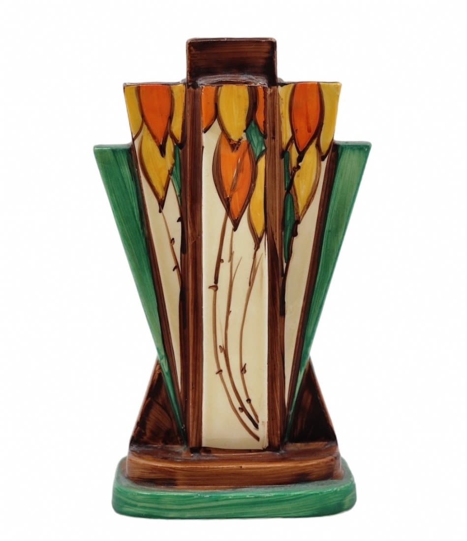 For Art Deco Collectors English Vase For Flower Arrangement Made By
