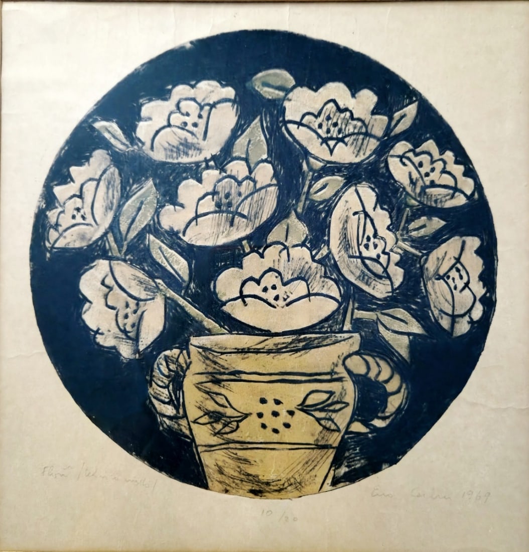 Eva Cerbu Siegler (Romanian, 1924-2008) - "Anemones" (1 of 6)