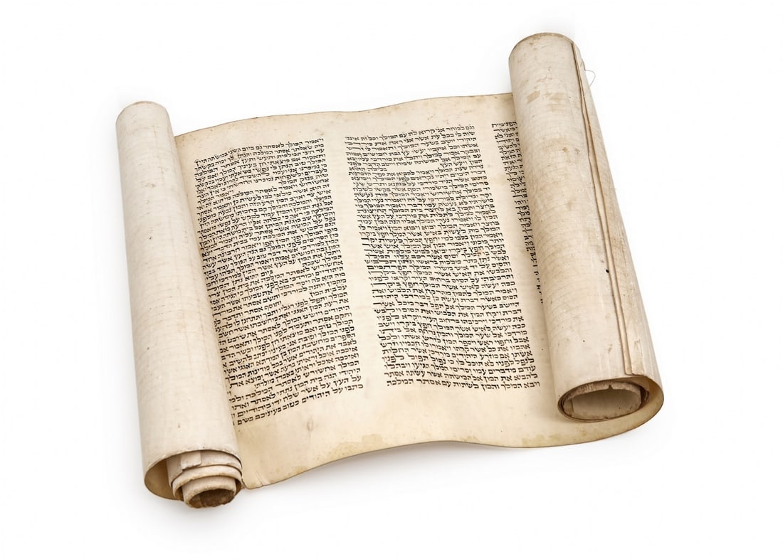 Antique Esther Scroll Handwritten on Parchment (1 of 13)