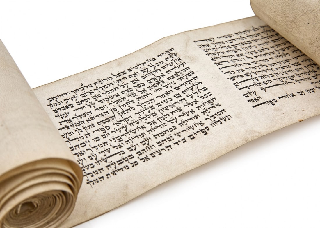 Antique Esther Scroll Handwritten on Parchment (1 of 12)