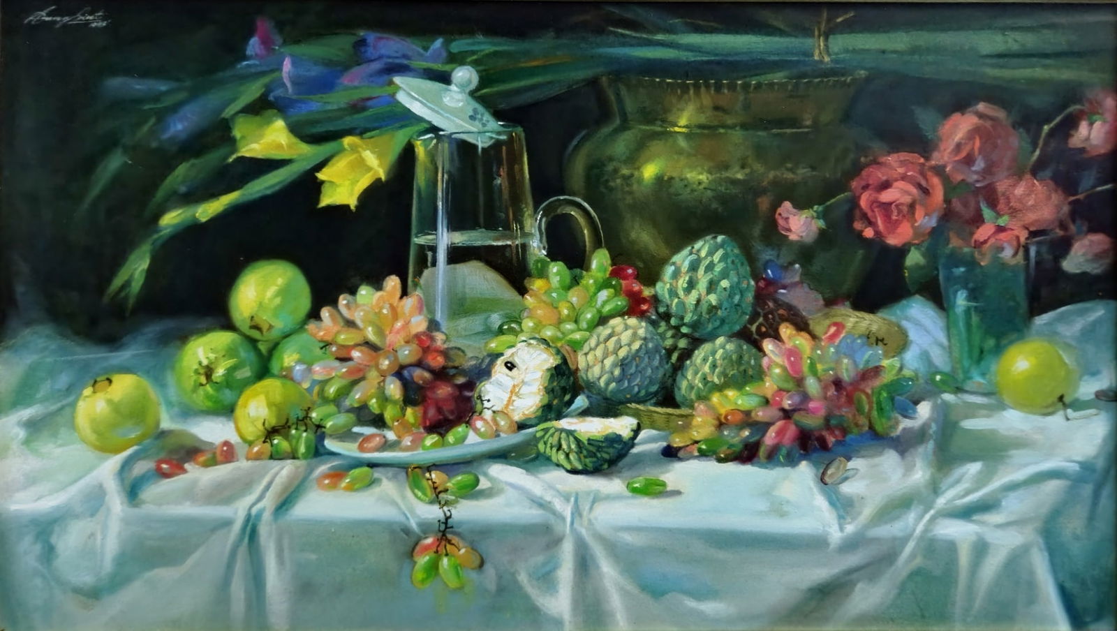 Old Burmese Watercolor on Paper (1 of 4)