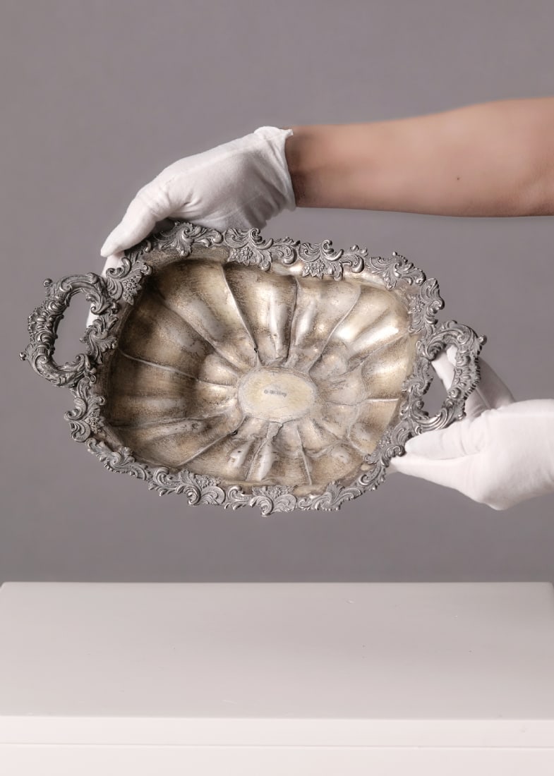 Antique Russian Silver Vessel, Signed Inside with Remnants of Gold Plating (Worn) (1 of 6)