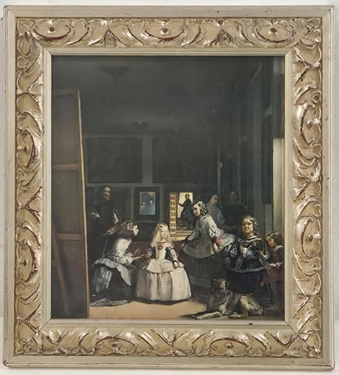Framed Print After the Famous Painting 'Las Meninas' by Diego Vel??zquez (1 of 2)