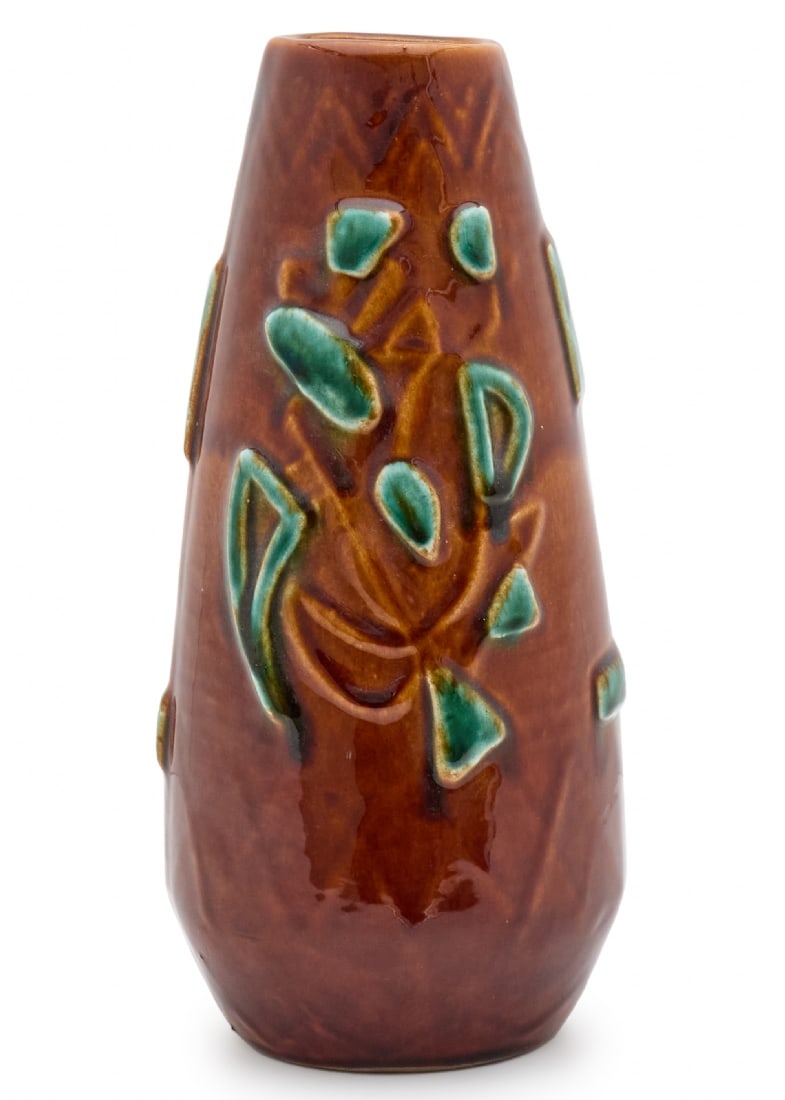 Large Ceramic Jug, Likely German, Decorated with Hand-Painting, Unsigned (1 of 2)