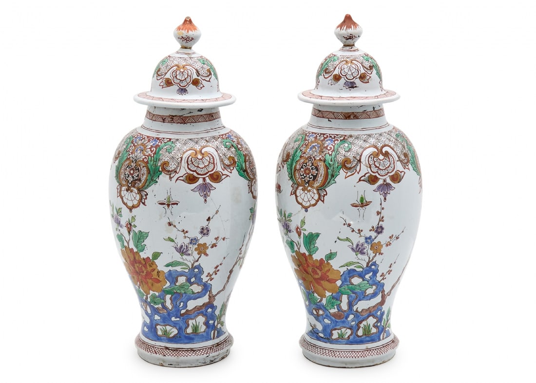 Pair of Antique Dutch Vases from the 17th Century (1 of 3)