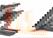 Antique French Camera without Lens, 19th Century, Made of Wood and Brass Fixtures: Antique French Camera without Lens, 19th Century, Made of Wood and Brass Fixtures, height: 47 cm Base: 30X30 cm Notice: We are located in Israel and provide full packing and shipping service. You can