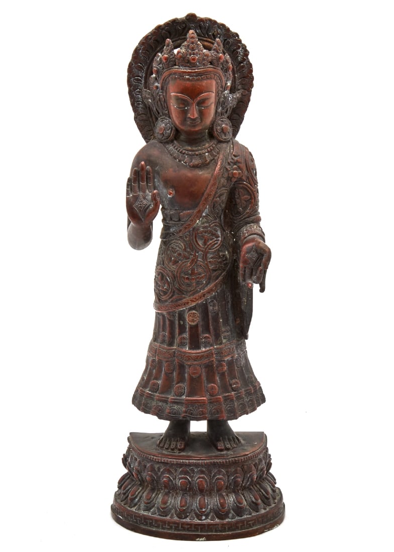Bronze Statue of Buddha Dipankara, Nepal, 20th Century (1 of 5)