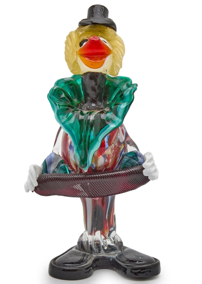 Murano Glass Clown, Italy: Murano Glass Clown, Italy, height: 22 cm Notice: We are located in Israel and provide full packing and shipping service. You can ask us for a shipping quote before the sale.