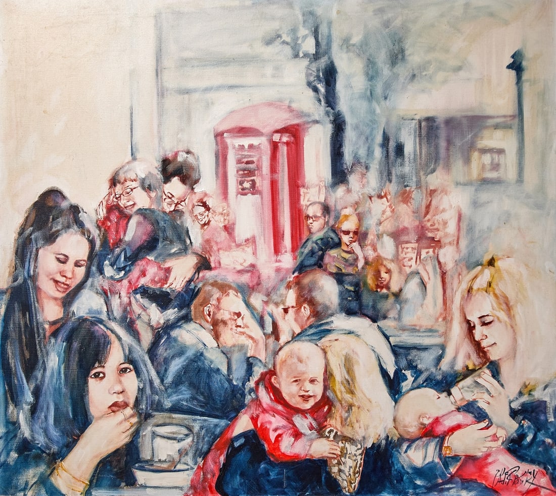 Adit Pank - 'Noon' - Oil on Canvas, Signed: Adit Pank - 'Noon' - Oil on Canvas, Signed, dimensions: 94X84 cm Notice: We are located in Israel and provide full packing and shipping service. You can ask us for a shipping quote before the sale.