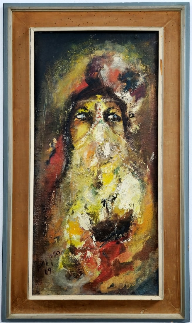 Reuven Nahum - 'Arad' Oil on Board, Signed and Dated 1969: Reuven Nahum - 'Arad' Oil on Board, Signed and Dated 1969, dimensions: 74X35 cm Frame dimensions: 93X54 cm Notice: We are located in Israel and provide full packing and shipping service. You can ask u