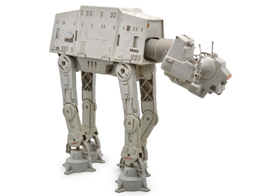 Original Collectible Model of AT-AT Walker from Star Wars Series by Kenner, 1980: Original Collectible Model of AT-AT Walker from Star Wars Series by Kenner, 1980, iconic model from The Empire Strikes Back movies Dimensions: 55X46X14 cm Condition consistent with age Notice: We are 