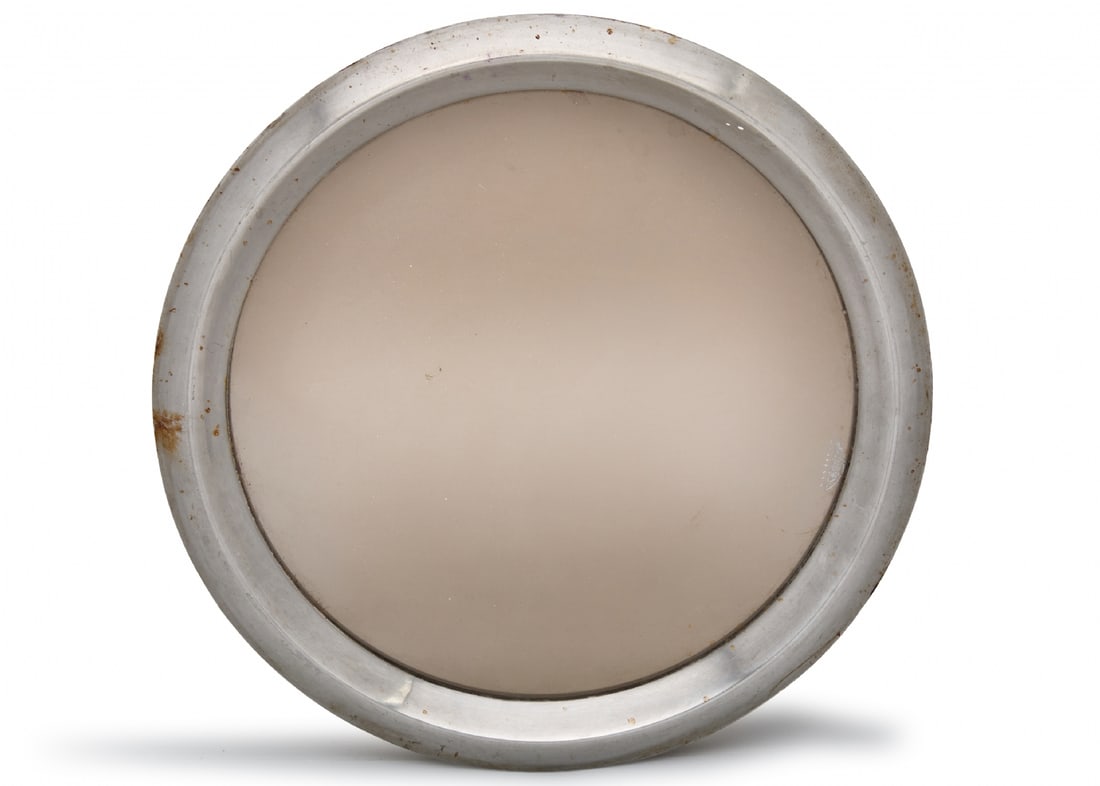 Large Industrial Maritime Porthole Signed Glassfer, with Metal Frame and Thick Glass: Large Industrial Maritime Porthole Signed Glassfer, with Metal Frame and Thick Glass, decorative maritime item Diameter: 37 cm Notice: We are located in Israel and provide full packing and shipping se