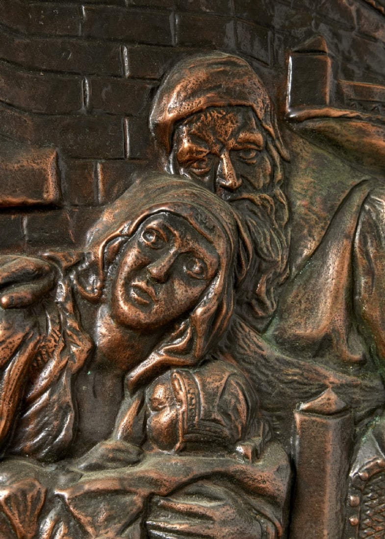 Signed Copper Wall Relief - 2