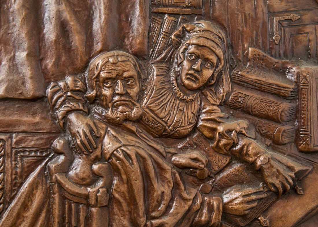 Signed Copper Wall Relief - 2