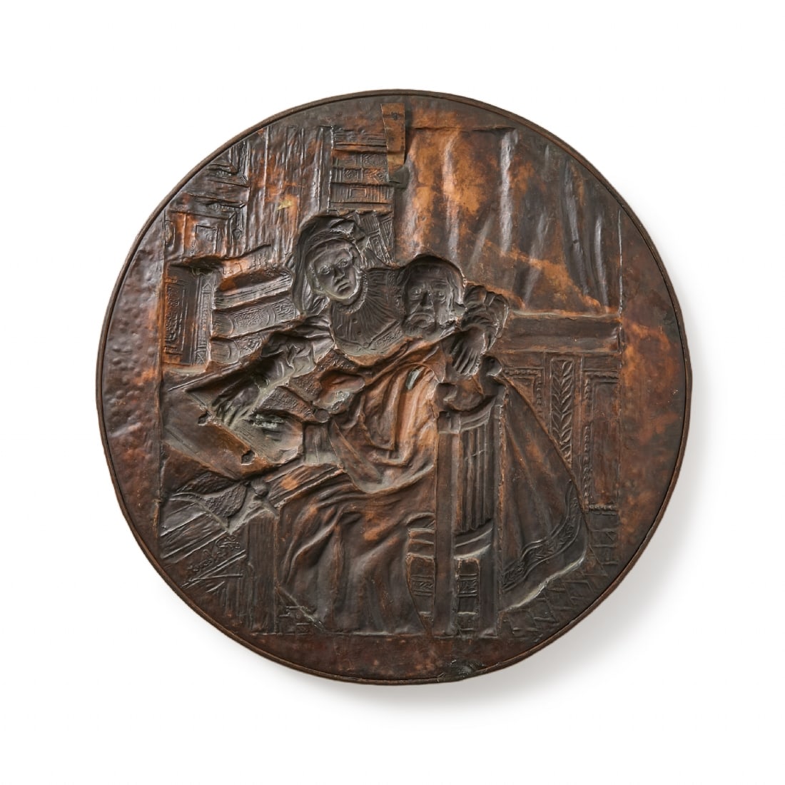 Signed Copper Wall Relief - 3