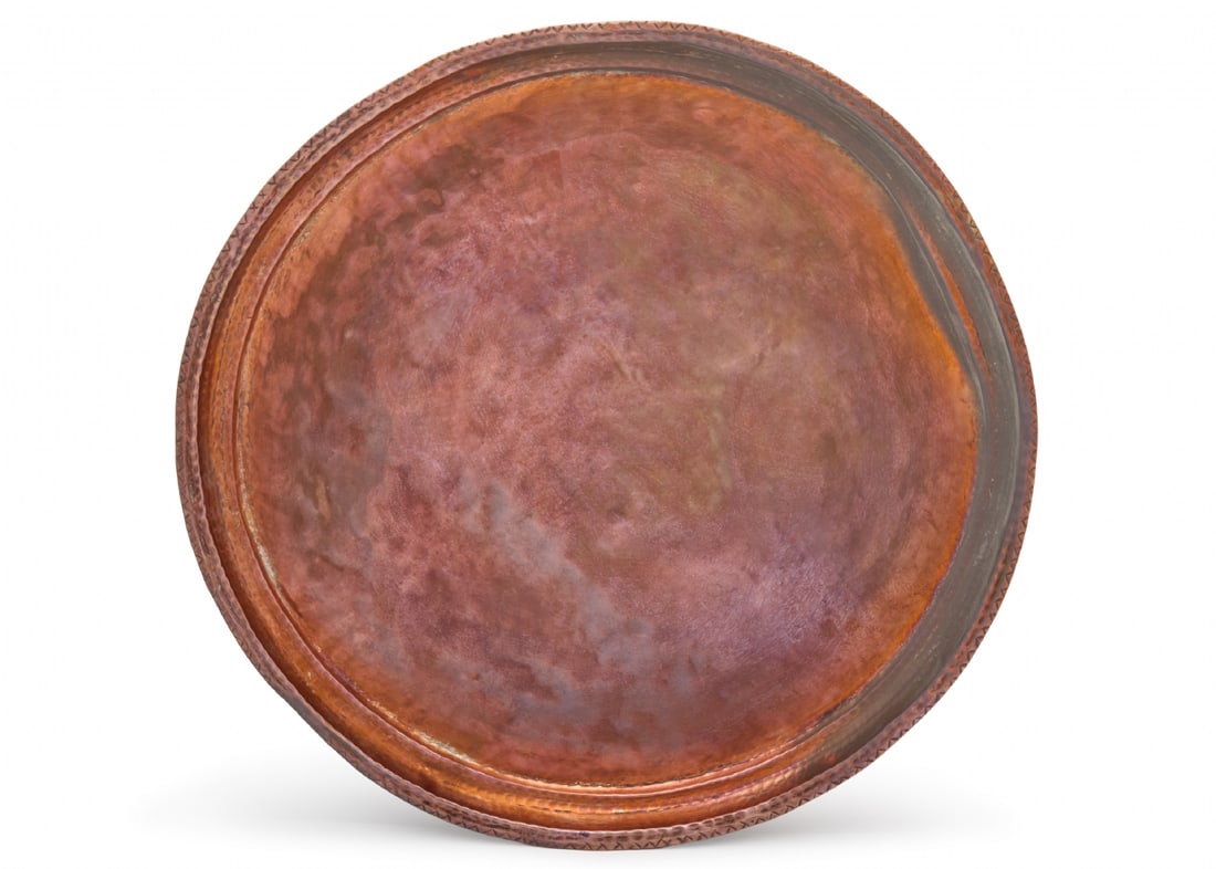 Beautiful Antique Islamic Copper Tray from the 19th Century: Beautiful Antique Islamic Copper Tray from the 19th Century, diameter: 57 cm Notice: We are located in Israel and provide full packing and shipping service. You can ask us for a shipping quote before 