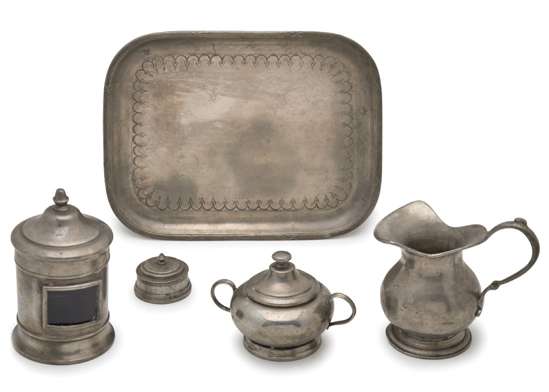 Five-Piece Pewter Tea/Coffee Set - 2
