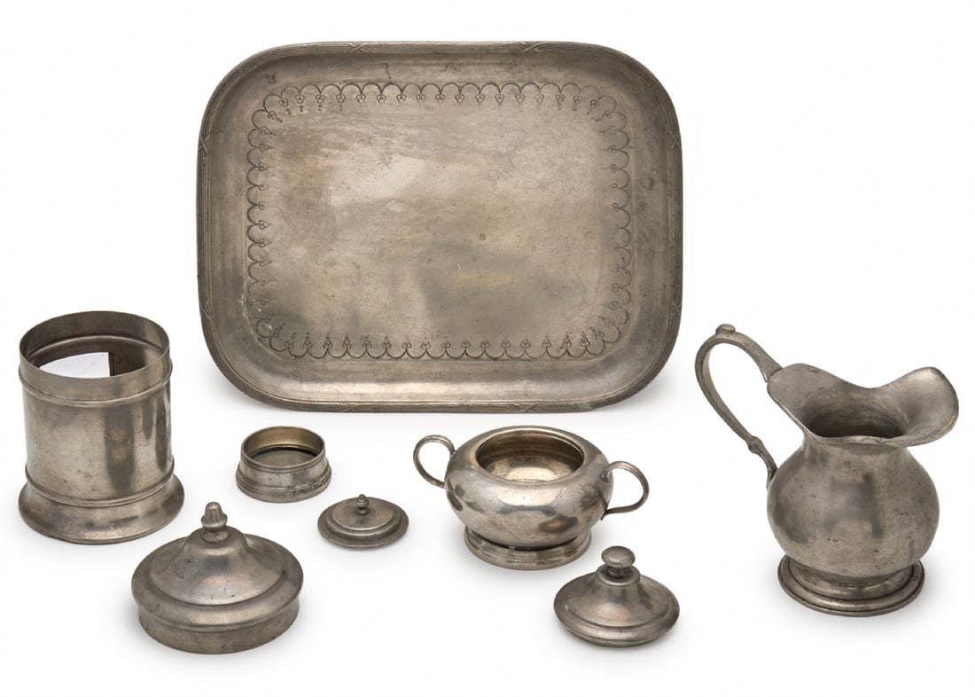 Five-Piece Pewter Tea/Coffee Set - 3