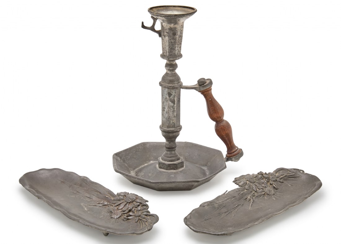 Three Different Pewter Items, Various Models, Signed (1 of 3)