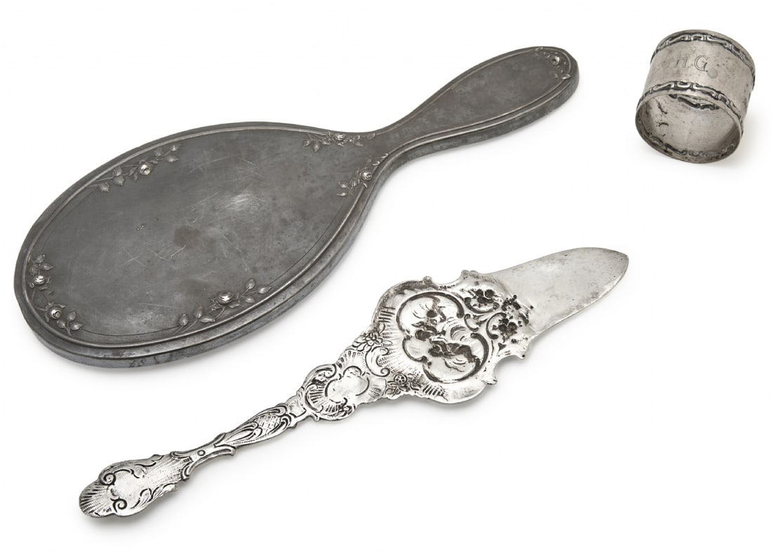 Three Different Antique Silver Items - 2
