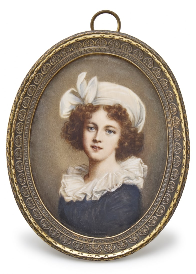 Antique Miniature After a Self-Portrait by Marie Elisabeth Louise Vigee Le Brun (1 of 3)