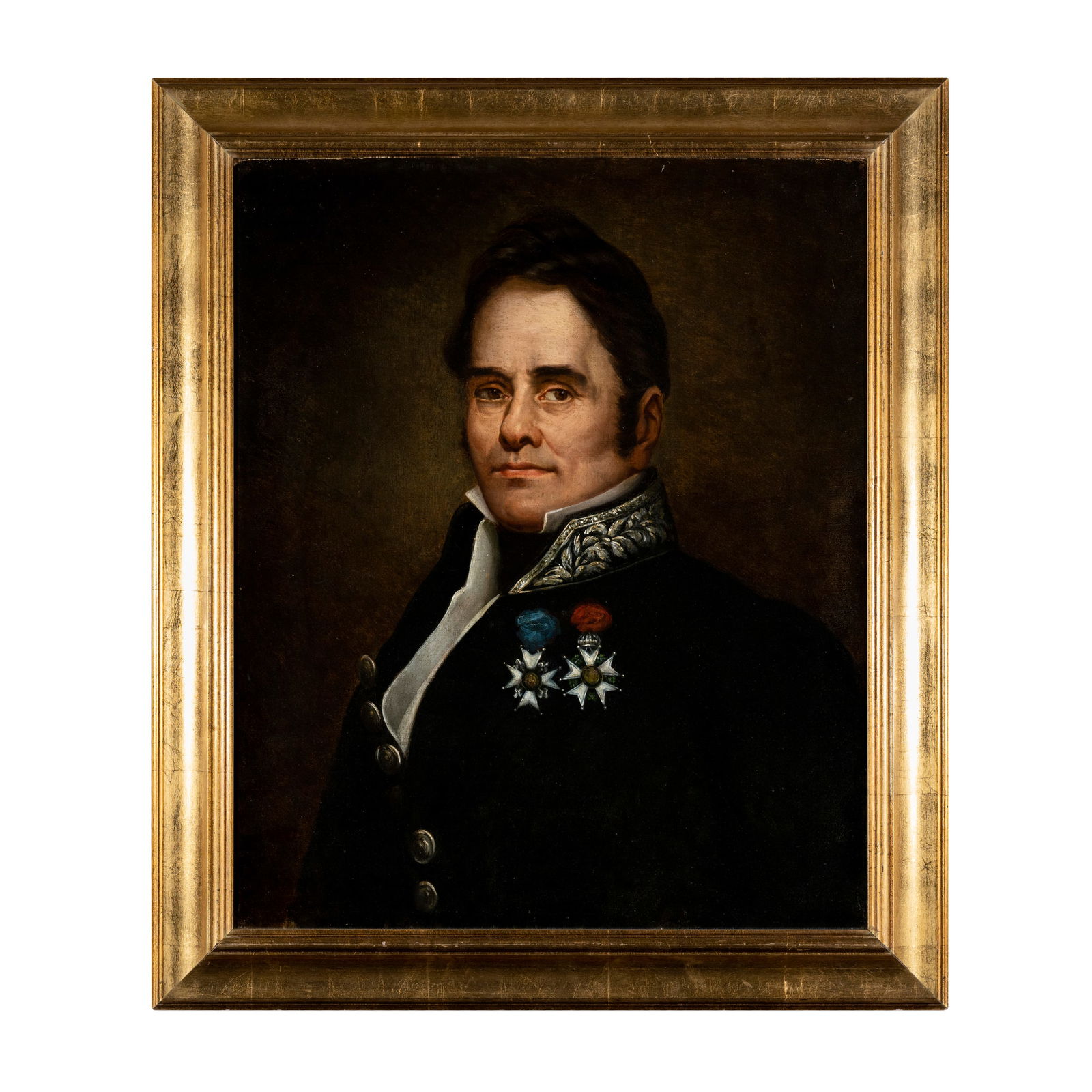 Scuola belga del XIX secolo: Scuola belga del XIX secoloRitratto di ufficialeOlio su tela 64,5 x 53,5 cm Belgian school of 19th centuryPortrait of an officerOil on canvas64,5 x 53,5 cm