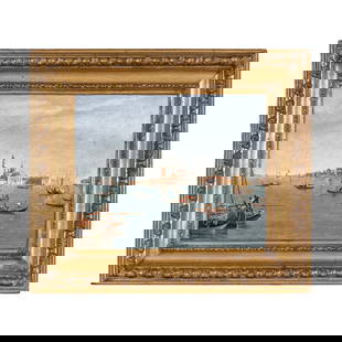 Vincenzo Chilone (Venezia 1758 - 1839): Vincenzo Chilone (Venezia 1758 - 1839)Veduta dell isola di San Giorgio MaggioreOlio su tela 31,5 x 40 cmL'opera è corredata di uno studio del Dottor Dario Succi, disponibile su richiesta, via ema
