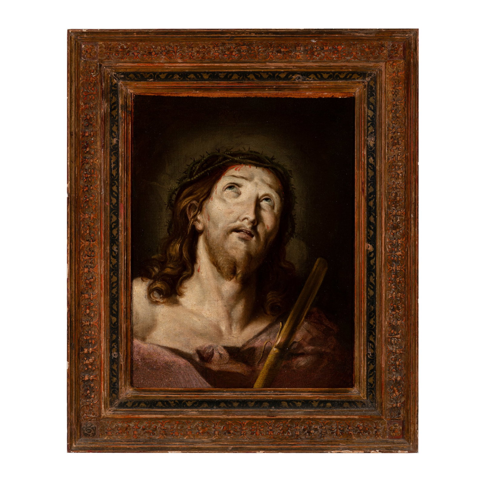 Giuseppe Nogari (Venezia 1699 - 1763): Giuseppe Nogari (Venezia 1699 - 1763) Ecce Homo Olio su tela 49,2 x 37 cm Dalla poco conosciuta produzione di pittura religiosa del Nogari, per i confronti attributivi torna utile la comparazione dell