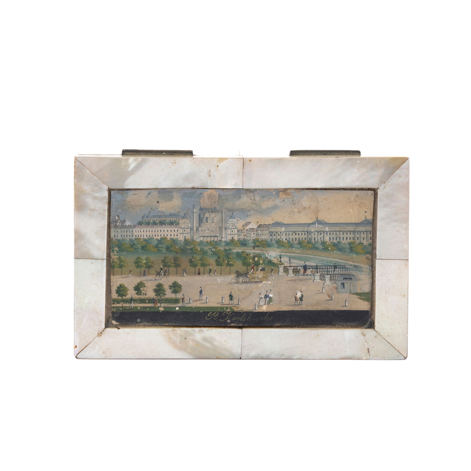 Scatola da viaggio con kit da ricamo, Austria, XIX secolo (1 of 7)