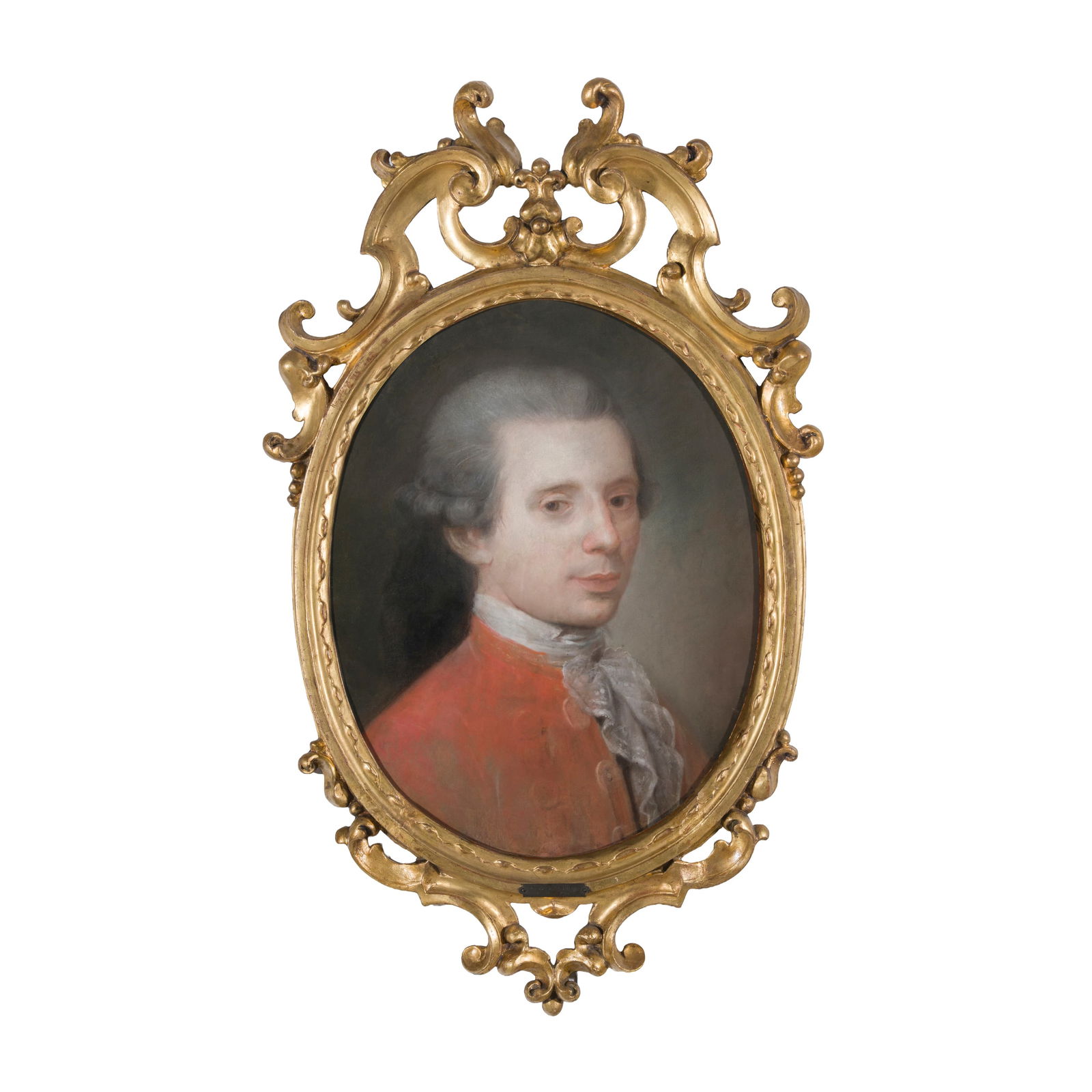 Rosalba Carriera (Venezia 1673 - 1757) allieva/cerchia del XVIII secolo: Rosalba Carriera (Venezia 1673 - 1757) allieva/cerchia del XVIII secolo Ritratto di gentiluomo Pastello su carta 47 x 36,5 cm Cornice di legno intagliato e dorato. Rosalba Carriera è tra i maggio