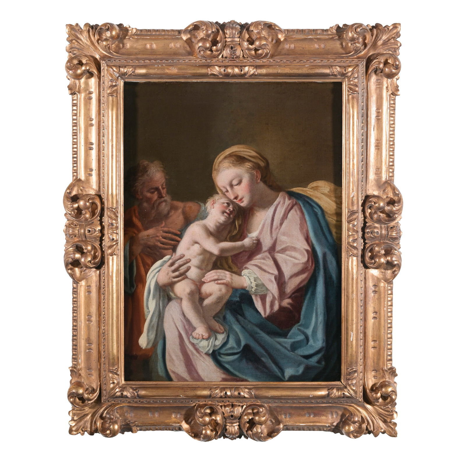 Pietro Bardellino (Napoli 1732 - 1806) bottega di Sacra famiglia Olio su tela 70 x 52 cm Fu il (1 of 3)