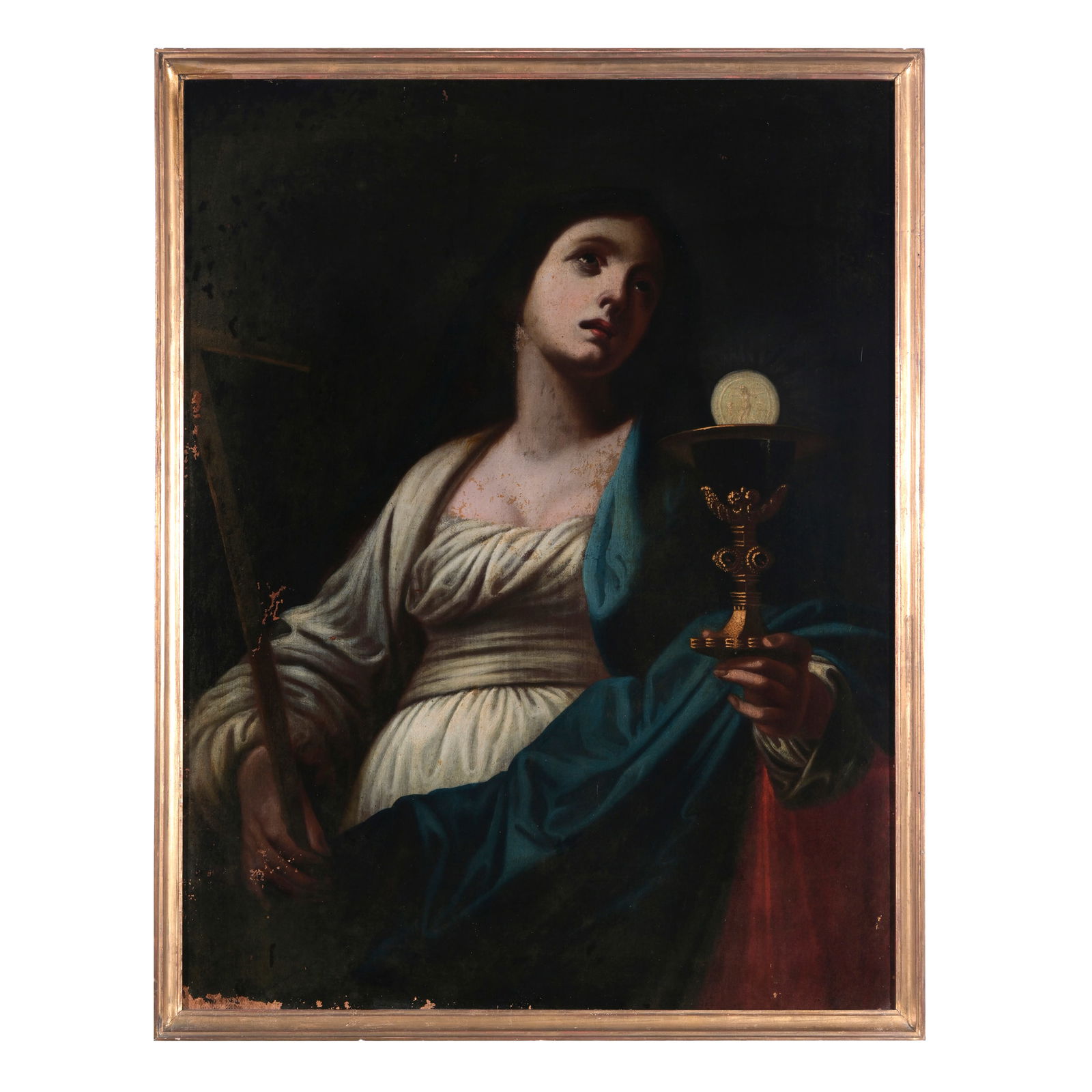 Scuola romana del XVII secolo Allegoria della Fede Olio su tela 90 x 69,5 cm Roman school of the (1 of 3)