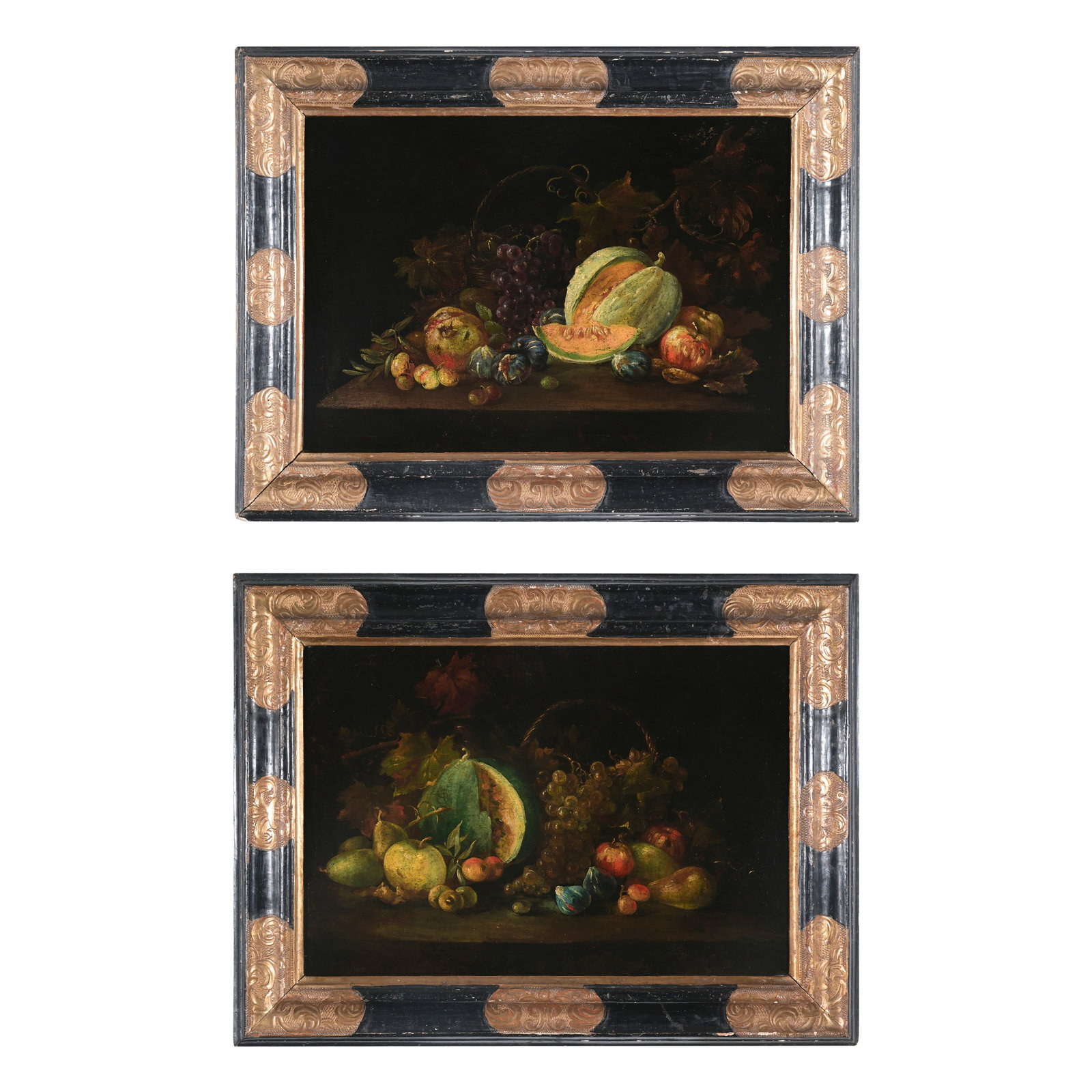 Scuola toscana del XVII secolo Natura morta con frutta, uva e melone - Natura morta con frutta, uva (1 of 7)