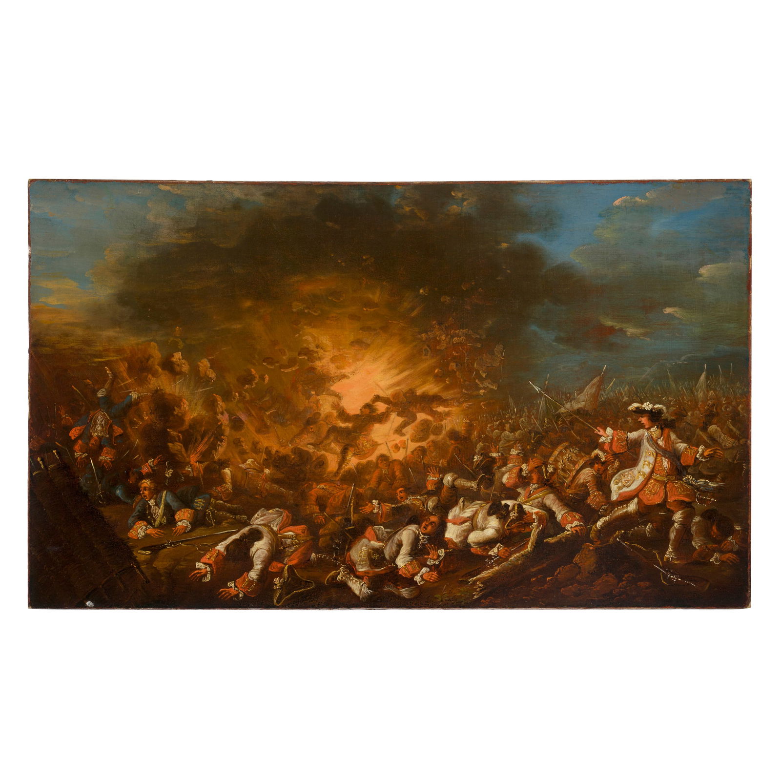 Christian Ludwig Freiherr von Löwenstern (Darmstadt 1701 - 1754) Scontro tra fanterie con (1 of 3)