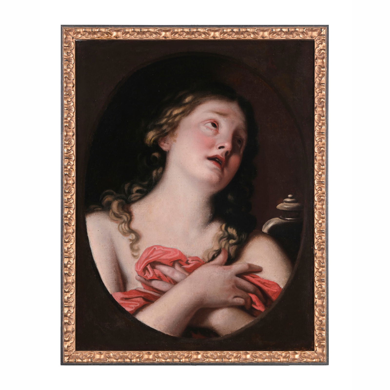 Giovanni Andrea Sirani (Bologna 1610 - 1670) Santa Maria Maddalena orante Olio su tela 65,5 x 50,5 (1 of 3)
