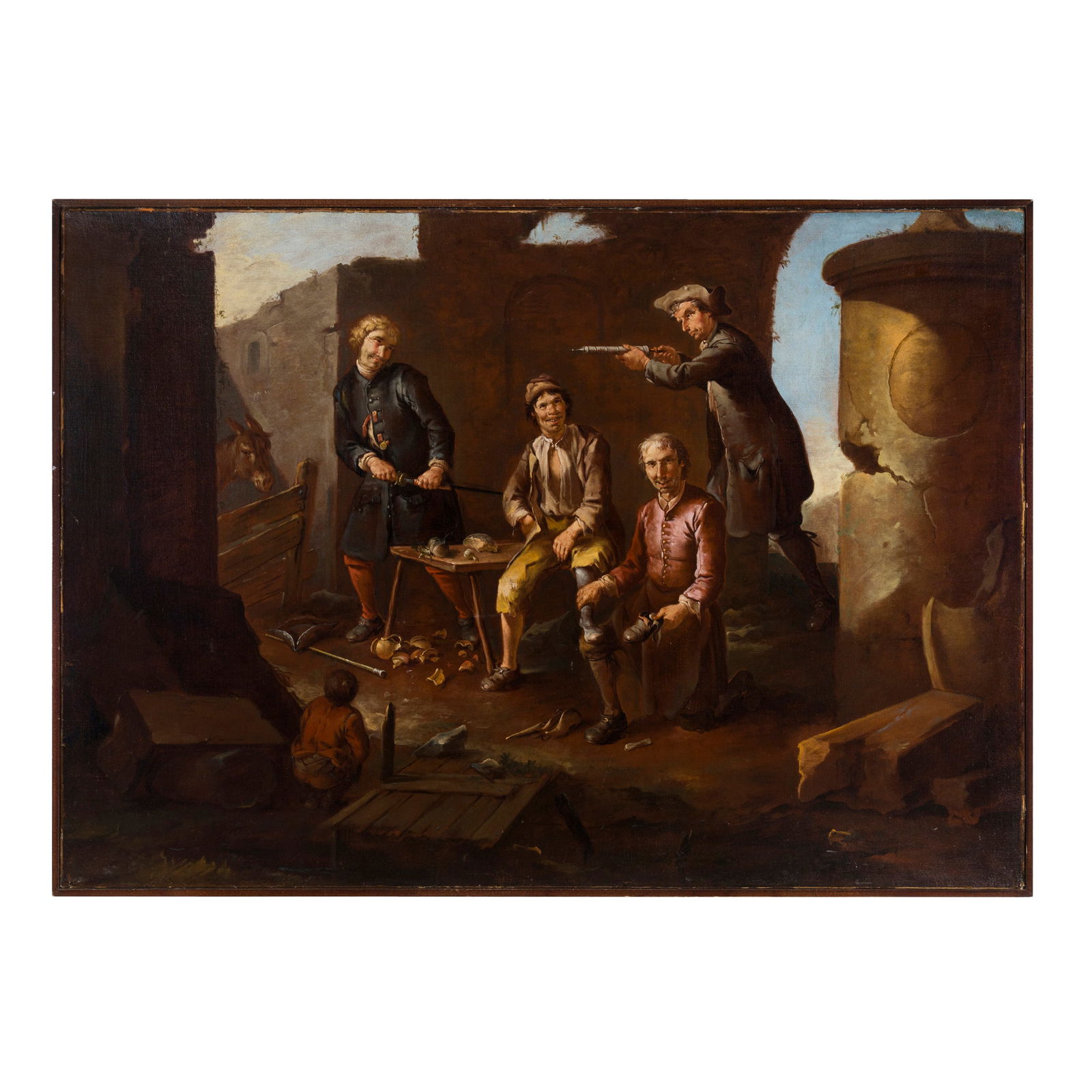 Giacomo Francesco Cipper detto il Todeschini (Feldkirch 1664 - Milano 1736) Rissa dal ciabattino (1 of 3)